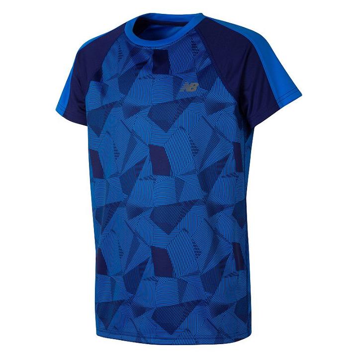 Boys 4-7 New Balance Abstract Print Tee, Boy's, Size: 5, Brt Blue