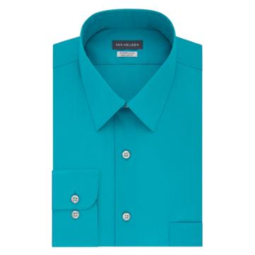 Men's Van Heusen Extreme Color Endurance Regular-fit Dress Shirt, Size: L-36/37, Turquoise/blue (turq/aqua)