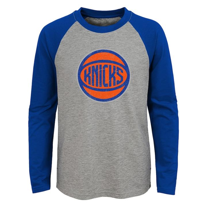 Boys 4-18 New York Knicks Fadaway Tee, Size: 16-18, Grey