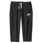 Girls 7-16 Nike Vintage Nep Capris, Size: Small, Grey (charcoal)