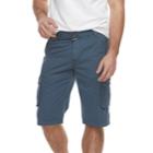Men's Rawx Regular-fit Belted Cargo Shorts, Size: 34, Dark Blue