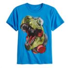Boys 8-20 T-rex Tee, Size: Small, Turquoise/blue (turq/aqua)