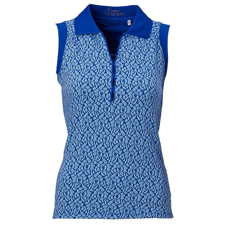 Women's Nancy Lopez Dream Sleeveless Golf Polo, Size: Xl, Green