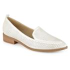 Journee Collection Brooky Women's Loafers, Size: 6, White