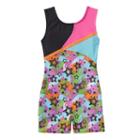 Jacques Moret Scribble Stars Dance Biketard - Girls 4-14, Girl's, Size: Xs, Multicolor