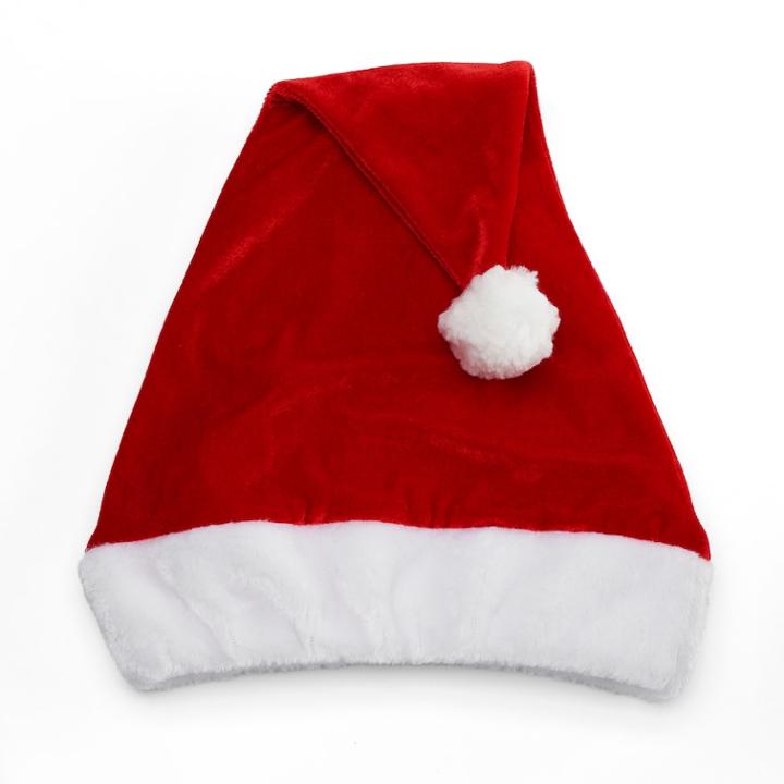 Velvet Santa Hat, Women's, Red