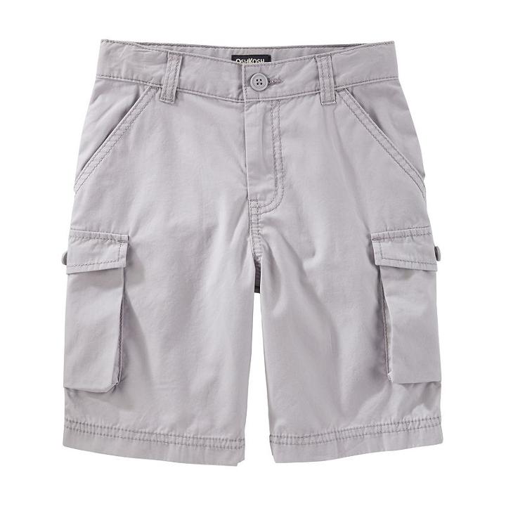 Boys 4-12 Oshkosh B'gosh&reg; Cargo Shorts, Size: 7, Black