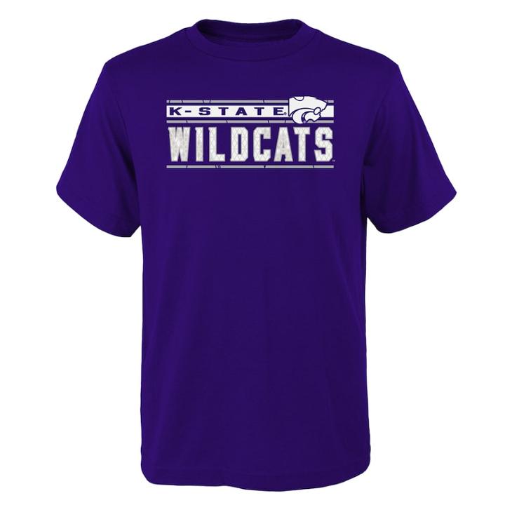 Boys' 4-18 Kansas State Wildcats Regeneration Tee, Size: 12-14, Purple