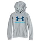 Boys 8-20 Under Armour Rival Logo Hoodie, Size: Large, Med Grey