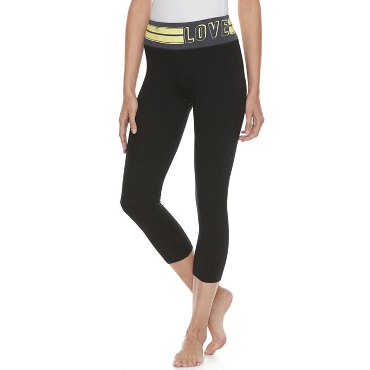 Juniors' So&reg; Capri Yoga Leggings, Size: Xxl, Dark Grey