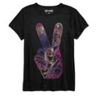 Girls 7-16 & Plus Size Mudd&reg; Graphic Tee, Size: 12 1/2, Black