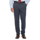 Big & Tall Chaps Classic-fit Performance Pleated Dress Pants, Men's, Size: 36x36, Blue