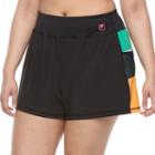 Plus Size Fila Sport&reg; Colorblock Running Shorts, Women's, Size: 1xl, Black