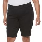 Plus Size Napa Valley Pull-on Bermuda Shorts, Women's, Size: 24 W, Black