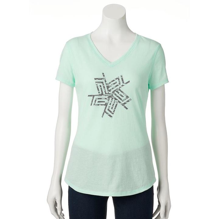 Women's Tek Gear&reg; Yoga Tee, Size: Xl, Lt Green