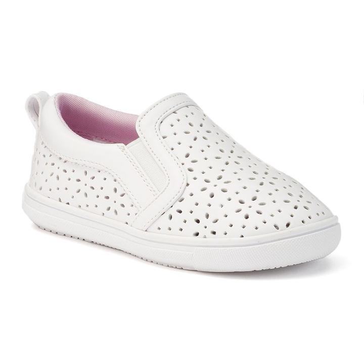 Rachel Shoes Delray Girls' Slip-on Shoes, Girl's, Size: 1, White