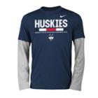 Boys 8-20 Nike Uconn Huskies Legend Tee Set, Size: Xl 18-20, Blue (navy)
