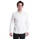 Men's Excelled Slim-fit Solid Button-down Shirt, Size: Xl, White