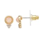 Lc Lauren Conrad Peach Stone Nickel Free Stud Earrings, Women's, Med Pink