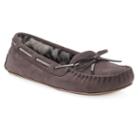 So&reg; Women's Microsuede Moccasin Slippers, Size: Medium, Grey