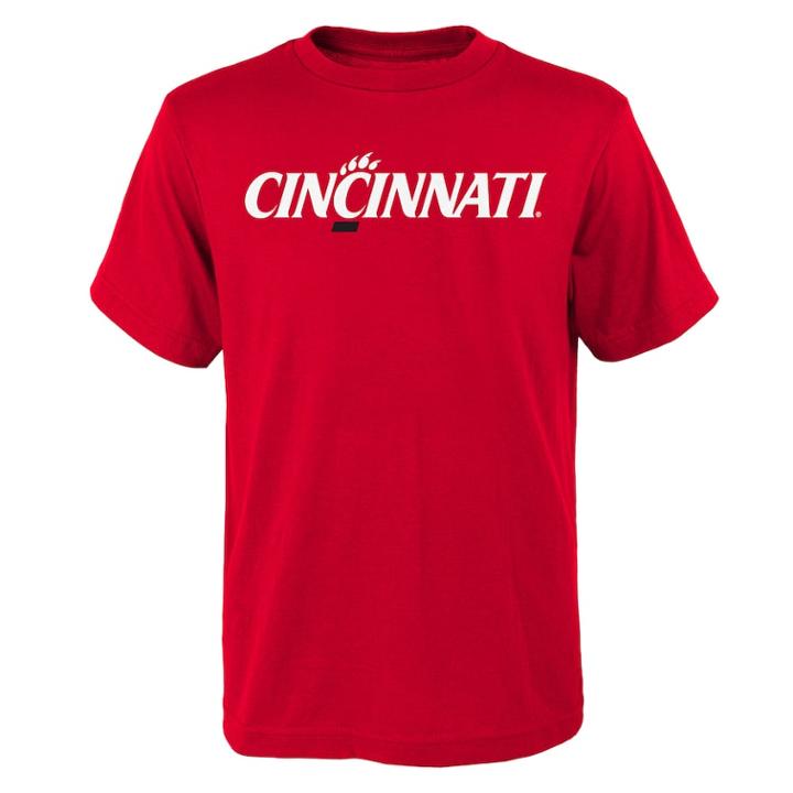 Boys' 4-18 Cincinnati Bearcats Goal Line Tee, Size: 16-18, Red