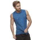 Big & Tall Tek Gear&reg; Space-dyed Muscle Tee, Men's, Size: Xxl Tall, Blue (navy)