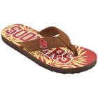 Men's Oklahoma Sooners Tropical Flip-flops, Size: Large, Med Beige