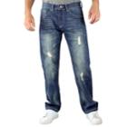 Men's True Luck Quest Vintage Slim-fit Jeans, Size: 32x32, Dark Blue