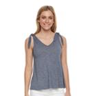 Women's Sonoma Goods For Life&trade; Bow Tank, Size: Xxl, Dark Blue