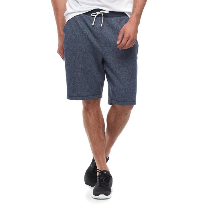 Big & Tall Sonoma Goods For Life&trade; Regular-fit Supersoft Fleece Shorts, Men's, Size: L Tall, Dark Blue