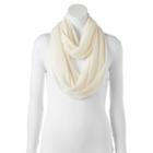 Calling The People Jersey Infinity Scarf, Women's, White Oth