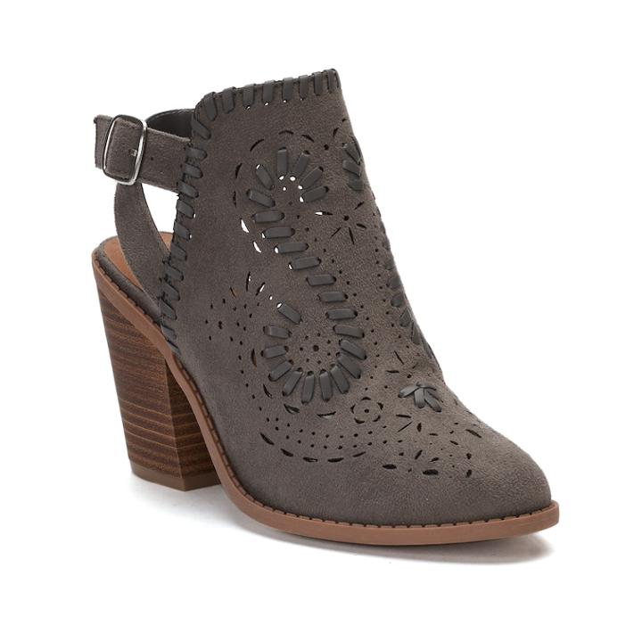 Sugar Realness Women's Ankle Boots, Size: Medium (8), Grey