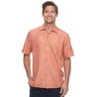 Men's Batik Bay Regular-fit Soft Touch Woven Button-down Shirt, Size: Medium, Orange