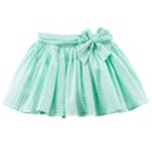 Girls 4-8 Carter's Gingham Poplin Skirt, Size: 8, Plaid