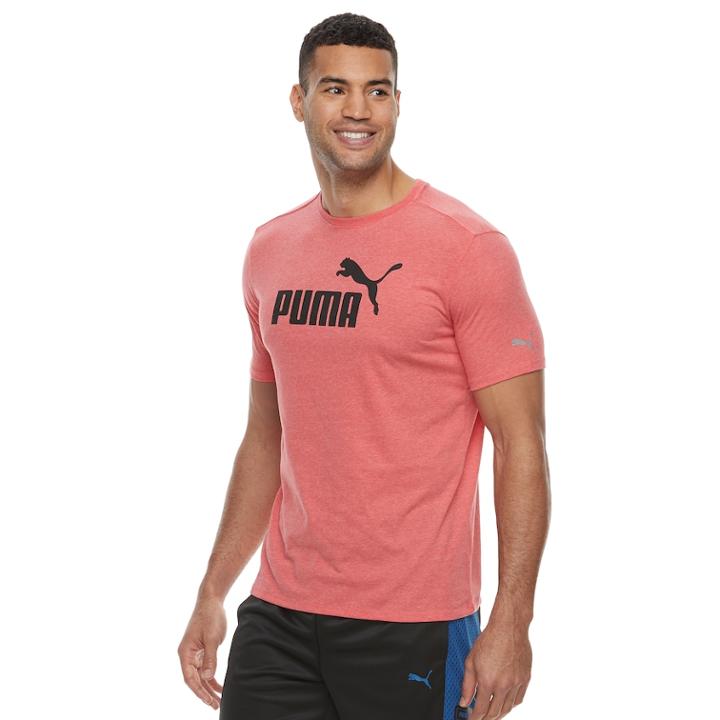 Men's Puma Logo Tee, Size: Xl, Red