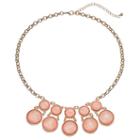 Mudd&reg; Pink Glitter Bib Necklace, Women's, Ovrfl Oth