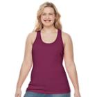 Juniors' Plus Size So&reg; Ribbed Racerback Tank, Girl's, Size: 1xl, Dark Pink