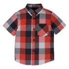 Boys 4-7 Hurley Woven Plaid Button-down Shirt, Boy's, Size: 4, Med Orange