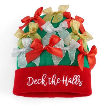 Men's Ugly Christmas Sweater Hat, Green