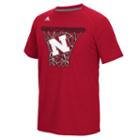 Men's Adidas Nebraska Cornhuskers Net Web Tee, Size: Large, Red
