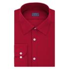 Big & Tall Arrow Regular-fit Poplin Wrinkle-free Dress Shirt, Men's, Size: 17.5 35/6t, Red