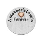Blue La Rue Silver-plated & 14k Rose Gold-plated Mother's Love Coin Charm, Women's, Silver