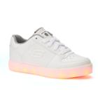 Skechers Energy Lights Kid's Shoes, Girl's, Size: 1, White