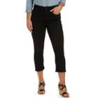 Women's Lee Frenchie Easy Fit Capri Jeans, Size: 10 Avg/reg, Black