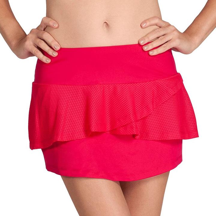 Women's Tail Blazing Sunset Saskia Tennis Skort, Size: Xl, Med Red