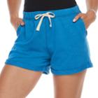 Juniors' So&reg; Cuffed French Terry Shorts, Teens, Size: Xs, Med Blue