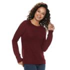 Juniors' So&reg; Lace-up Sleeve Sweater, Teens, Size: Xs, Red