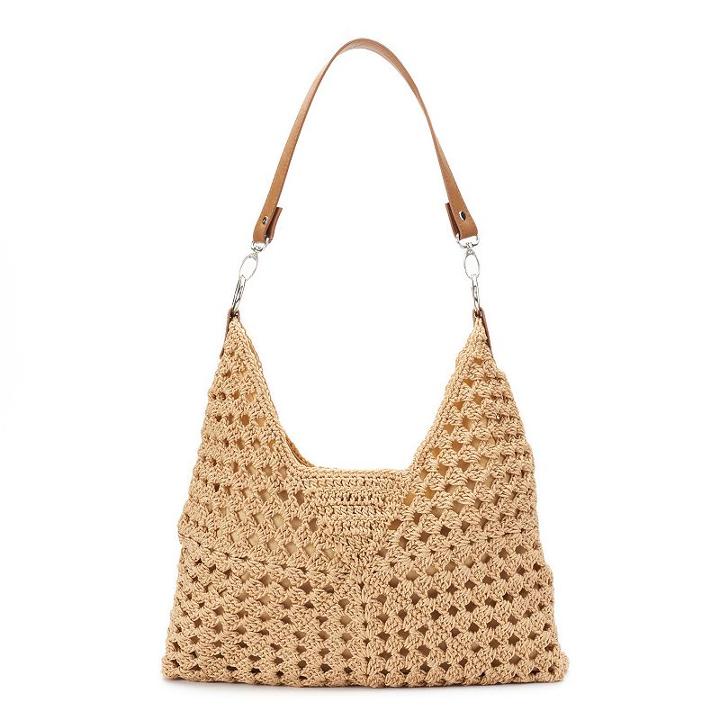 Sonoma Goods For Life&trade; Crochet Hobo, Women's, Beig/green (beig/khaki)