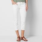 Sonoma Goods For Life, Women's &trade; Cuffed White Capri Jeans, Size: 2