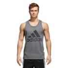 Men's Adidas Solid Heather Tee, Size: Xxl, Dark Grey